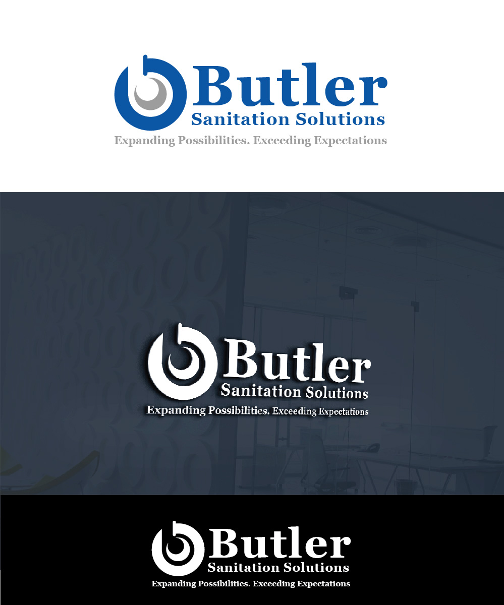 Logo Design by Isnah Logo for Butler Sanitation Solutions | Design #18482369