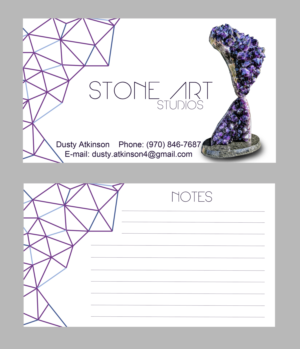 Stone Art Studios business card design- Fine Art sculpture business (Contract guaranteed) | Visitenkarten-Design von Melissa 11