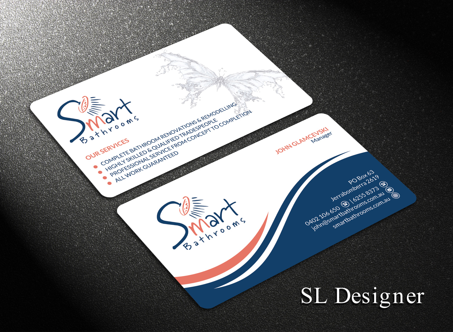 Business Card Design by SL Designer for Smart Bathrooms | Design #18476978