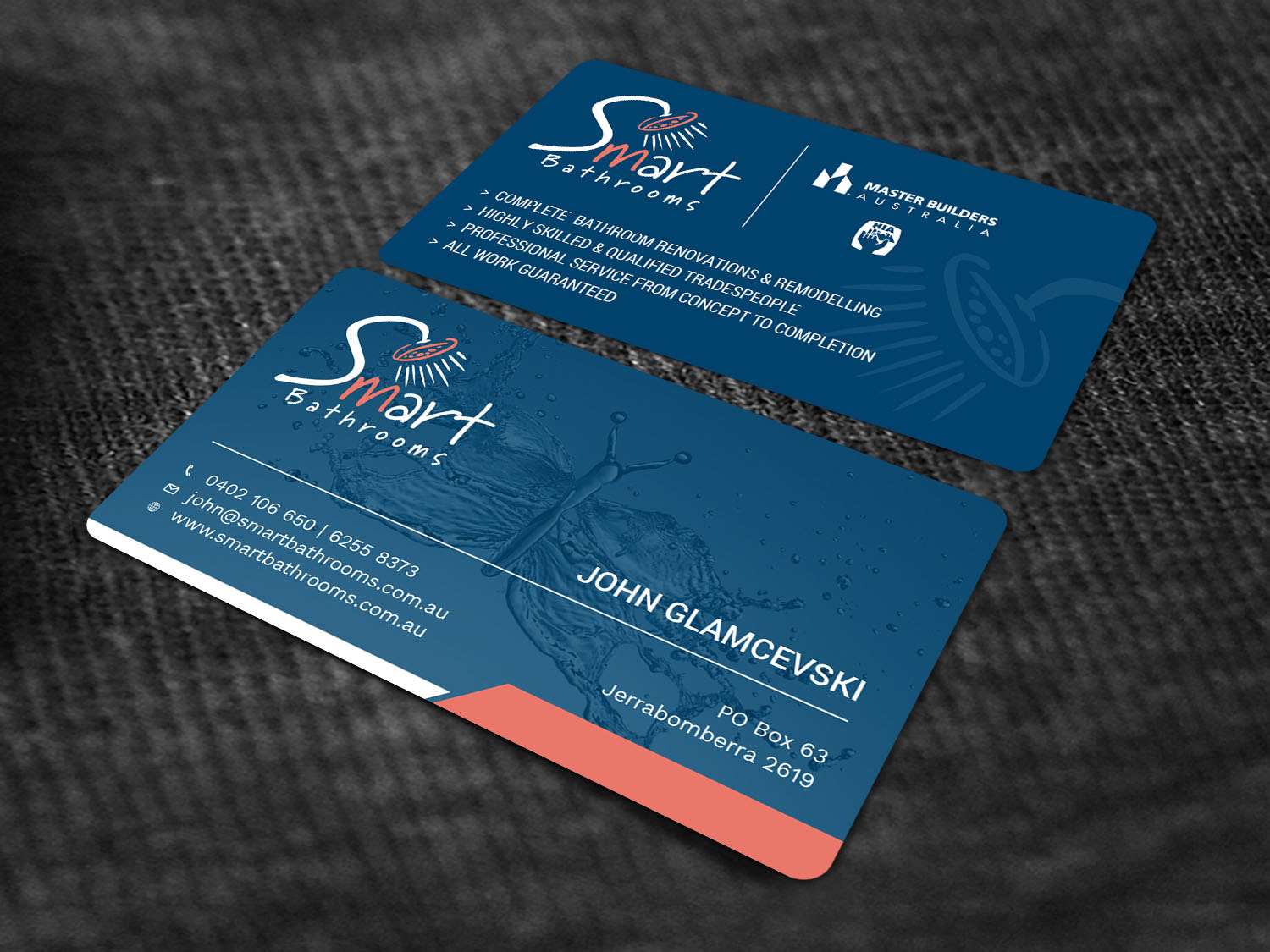 Business Card Design by Tripti Ranjan Gain for Smart Bathrooms | Design #18478312