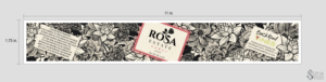 Rosa wine label | Etikett-Design von SofiaDesignStudio