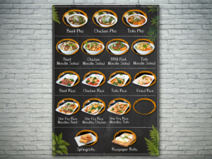 Menu Board | Poster-Design von Lesaba Design