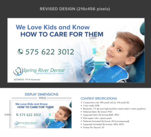 Billboard design for dentist that sees only children | Graphic Design by MDesigns ™