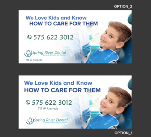 Billboard design for dentist that sees only children | Graphic Design by MDesigns ™