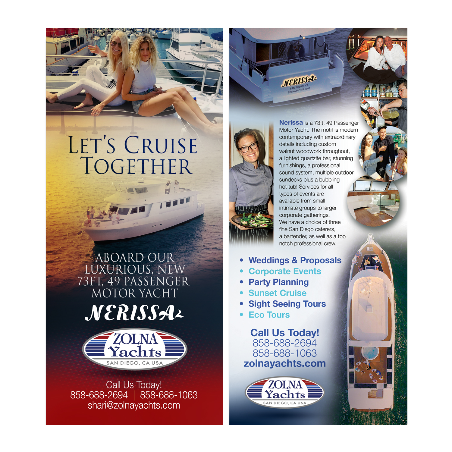 Flyer Design by see why for Zolna Yachts | Design #18553874