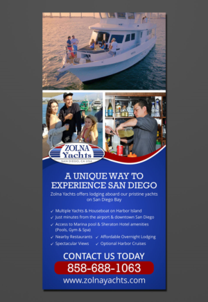 Flyer Design by aspiremedia for Zolna Yachts | Design #18528152