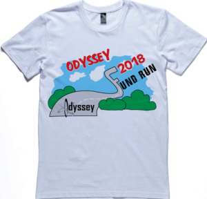 2018 Odyssey Fund Run Charity Event T-Shirt * | T-Shirt-Design von creative gravity