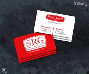 Need Business Card for our Indian Grocery Store | Business Card Design by nreimer