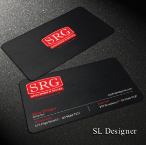 Need Business Card for our Indian Grocery Store | Business Card Design by SL Designer