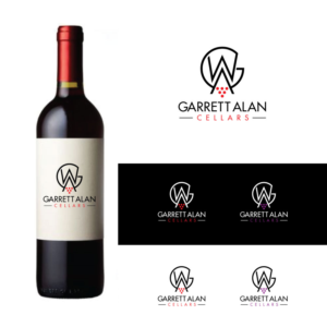 Garrett Alan Cellars | Logo Design by ecorokerz