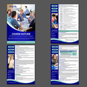 Adapt Education Course Outline re-design | Flyer-Design von Schöpfer