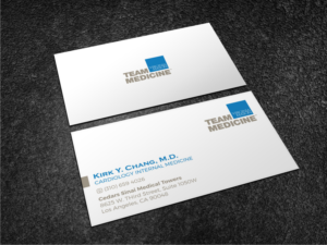 Physician business card | Visitenkarten-Design von Atvento Graphics