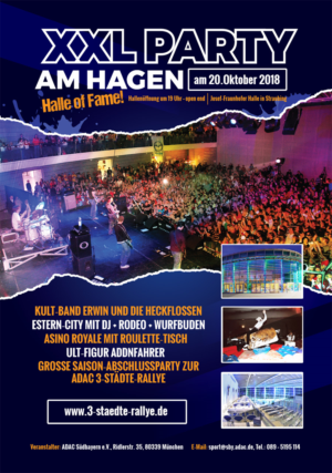 XXL Party am Hagen - große Partynacht in Straubing | Poster-Design von MNM