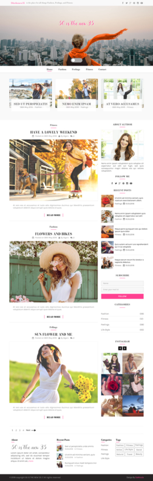 Wordpress Lifestyle Blog | Web Design by Da Miracle