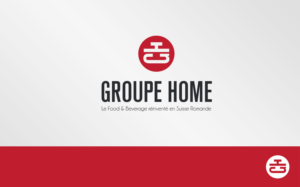 Groupe Home      Le Food & Beverage réinventé en Suisse Romande | Logo-Design von Grafactory