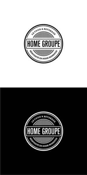 Groupe Home      Le Food & Beverage réinventé en Suisse Romande | Logo-Design von BlackAngle