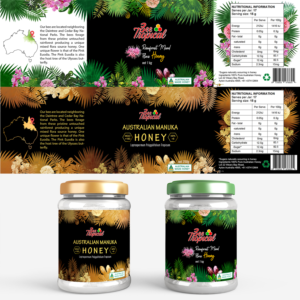 Bee Tropical | Label Design by Foxelate