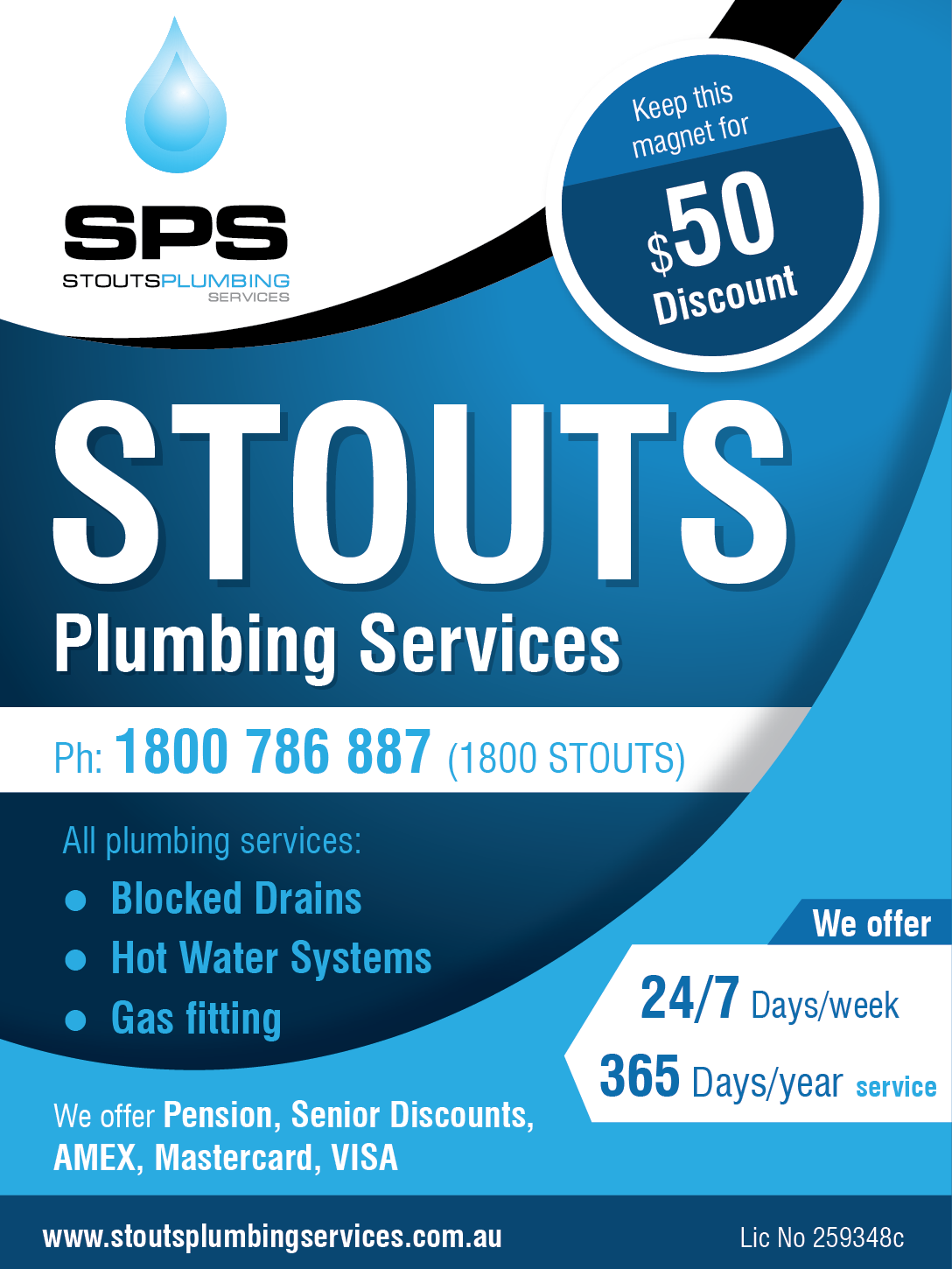 Graphic Design by Akshar Shailesh for Stouts Plumbing Services  | Design #19104474