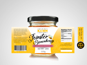 Honey Label for a private beekeeper | Label Design by Priyo Subarkah