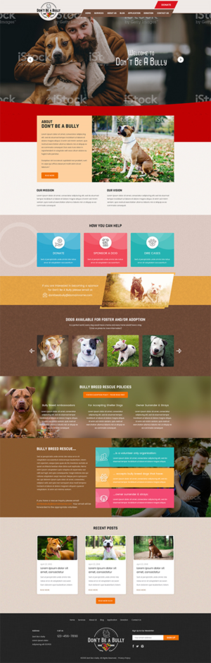 Bully breed rescue website | Web-Design von RupalTechno