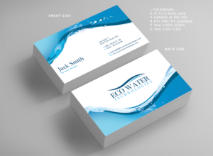 Eco Water Technologies Corp Business Cards | Business Card Design by Expert Designer