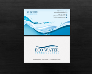 Eco Water Technologies Corp Business Cards | Business Card Design by chandrayaan.creative