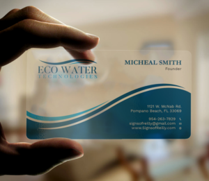 Eco Water Technologies Corp Business Cards | Business Card Design by Tripti Ranjan Gain