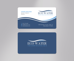 Eco Water Technologies Corp Business Cards | Business Card Design by logodentity