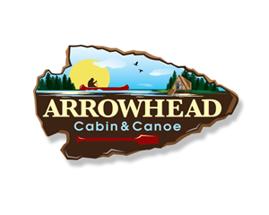 Arrowhead Cabin and Canoe | Logo-Design von Dennis Jackson