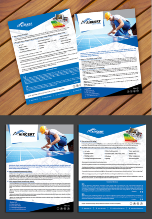 Aircert Energy Ratings Whole Home Energy Rating Flyer | Flyer Design by ecorokerz