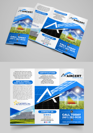 Aircert Energy Ratings Whole Home Energy Rating Flyer | Flyer Design by SAI DESIGNS