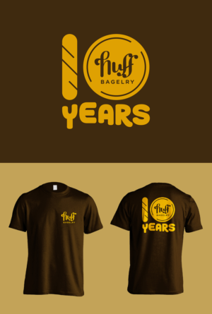 Huff Bagelry Bagel Shop Tribute Tee | T-shirt Design by pecgi