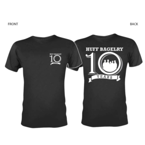 Huff Bagelry Bagel Shop Tribute Tee | T-shirt Design by 75-R-P-Z