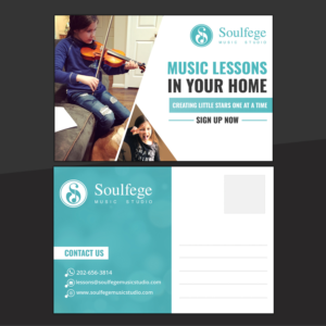 Business Card Design by Pd Work for Soulfege Music Studio LLC | Design #19153541