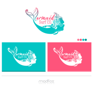 Mermaid Surf Co. | Logo Design by WILD FOX Desing Studio