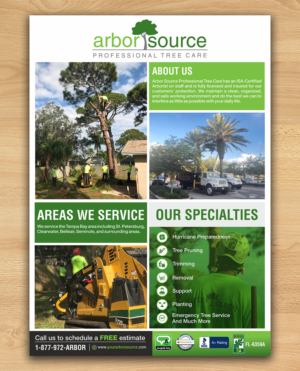 We are a small business - Tree Care Company owned bt a certified Arborist. We would like an advertis | Advertisement Design by ecorokerz