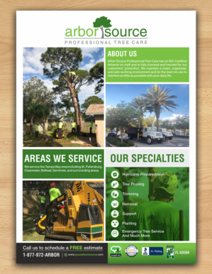 We are a small business - Tree Care Company owned bt a certified Arborist. We would like an advertis | Advertisement Design by ecorokerz