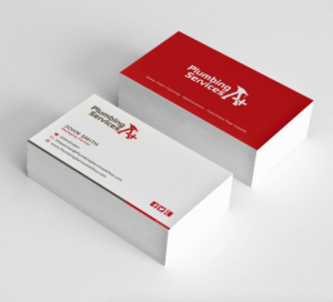 business card design for a plumbing contractor | Business Card Design by Sarah Mathews