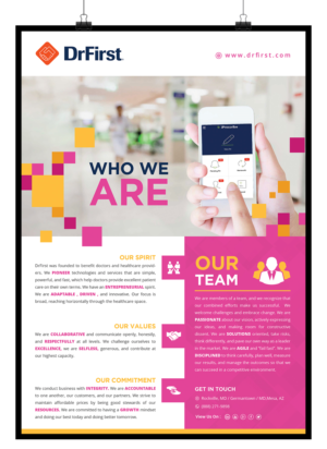 Signage Design job – Healthcare IT Company Needs a Core Values Poster for Office | Poster Design by SAI DESIGNS