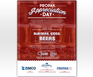 Propak Appreciation Event Sponsored By Zimco | Flyer-Design von Luniere Designs