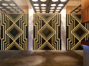 1920s Art Deco Wall Art in Restaurant/Bar area | Grafik-Design von Sergio Coelho