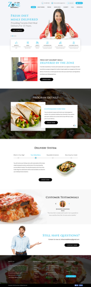 Healthy Meal Delivery Website needs a new face lift | Web Design by Sbss