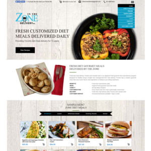 Healthy Meal Delivery Website needs a new face lift | Web Design by Rajib Bhattacharya