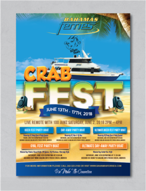 Party Boat Flyer | Graphic Design by alex989