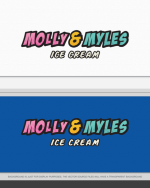 Molly & Myles Ice Cream | Logo Design by AD-X