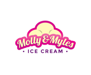 Molly & Myles Ice Cream | Logo Design by JoGraphicDesign