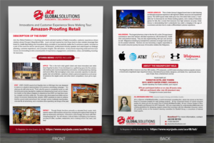 Innovations and Customer Experience Store Walking Tour: Amazon-Proofing Retail | Flyer-Design von SAI DESIGNS