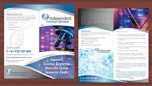  Small business offering independent forensic science consultancy requires flyer and magnet design | Flyer Design by Sbss