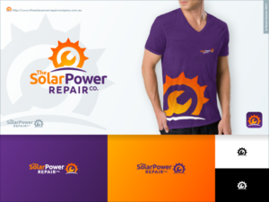 The Solar Power Repair Company OR The Solar Power Repair Co. | Logo Design by Raoul Camion