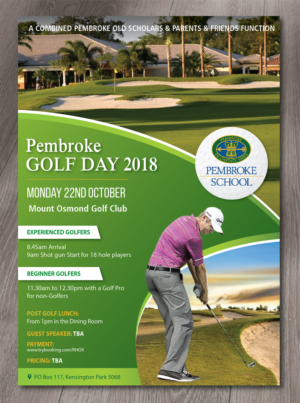 Golf Day Flyer - Pembrok School  | Flyer-Design von alex989